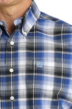 Men's Cinch PLAID BUTTON-DOWN WESTERN SHIRT