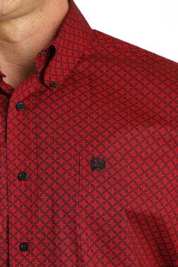 MEN'S CINCH GEOMETRIC PRINT BUTTON-DOWN WESTERN SHIRT