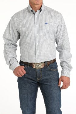 Men's Cinch STRETCH PLAID BUTTON-DOWN WESTERN SHIRT