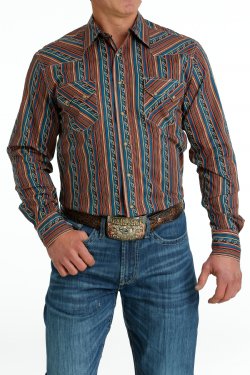 Men's Cinch Modern Fit Multicolor Western Shirt