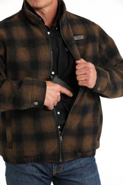 Men's Cinch Concealed Carry Western Jacket - Brown