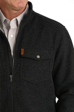 Men's Cinch Shirt Jacket - Black