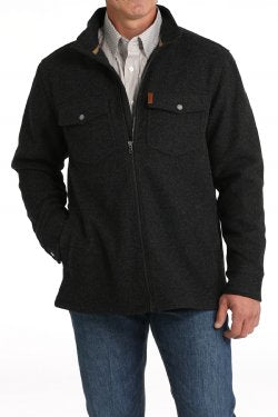 Men's Cinch Shirt Jacket - Black