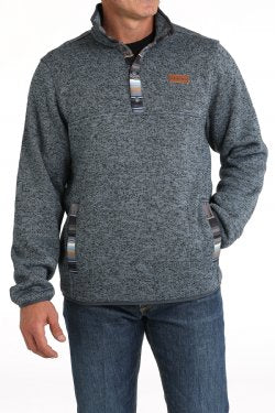 Men's Cinch Sweater Knit Pullover - Blue