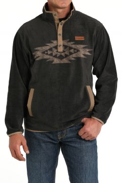 Men's Cinch Fleece Pullover - Charcoal