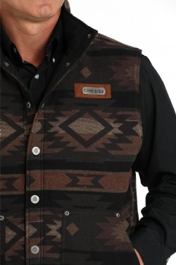 Men's Cinch Reversible Quilted Vest - Brown/Black