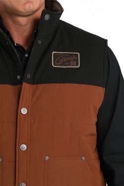 Men's Cinch Reversible Quilted Vest - Brown/Black