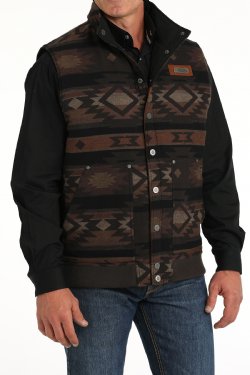 Men's Cinch Reversible Quilted Vest - Brown/Black