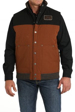 Men's Cinch Reversible Quilted Vest - Brown/Black