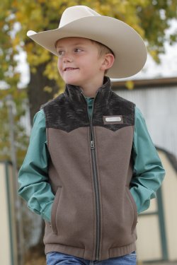 Boy's Cinch Match Dad Western Vest