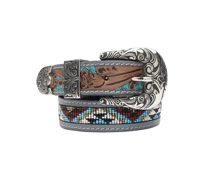 Women's Myra Sunrise Over Sanora Hand-tooled Belt