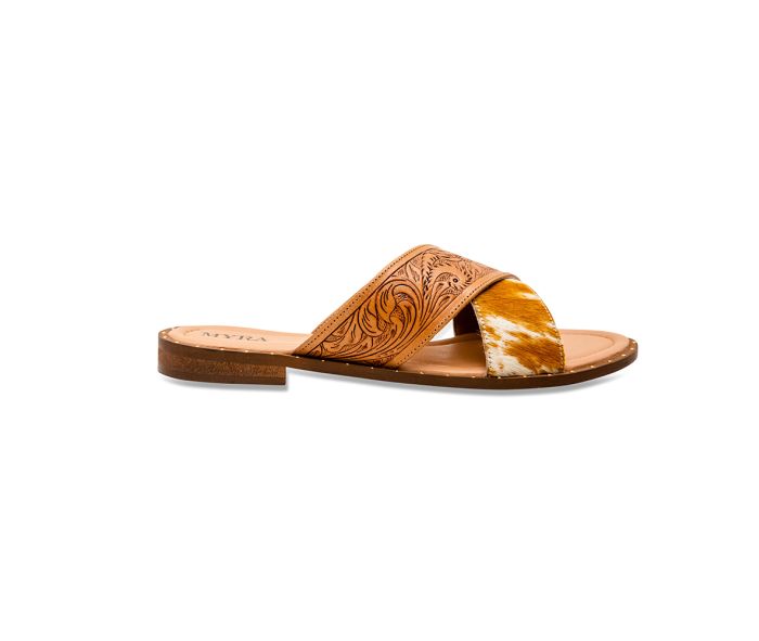 Women's Myra Mukluk Western Hand-Tooled Sandals