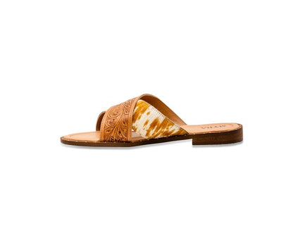 Women's Myra Mukluk Western Hand-Tooled Sandals