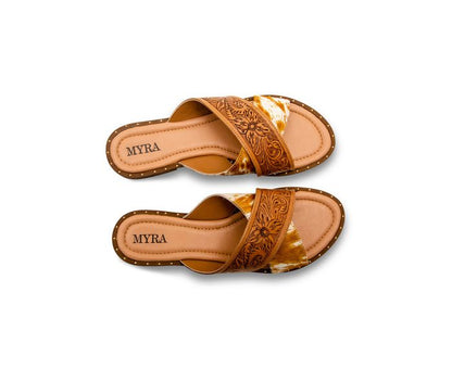 Women's Myra Mukluk Western Hand-Tooled Sandals