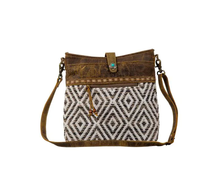 Myra Sand Weaver Shoulder Bag