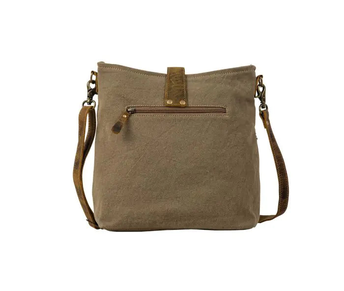 Myra Sand Weaver Shoulder Bag