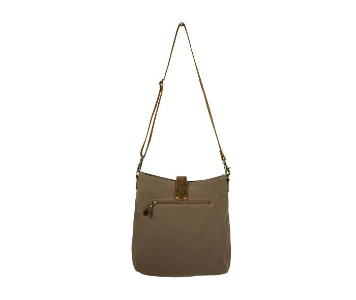 Myra Sand Weaver Shoulder Bag