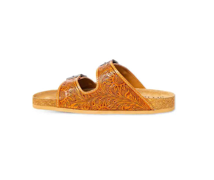 Myra Molly Megan Hand-tooled Sandals