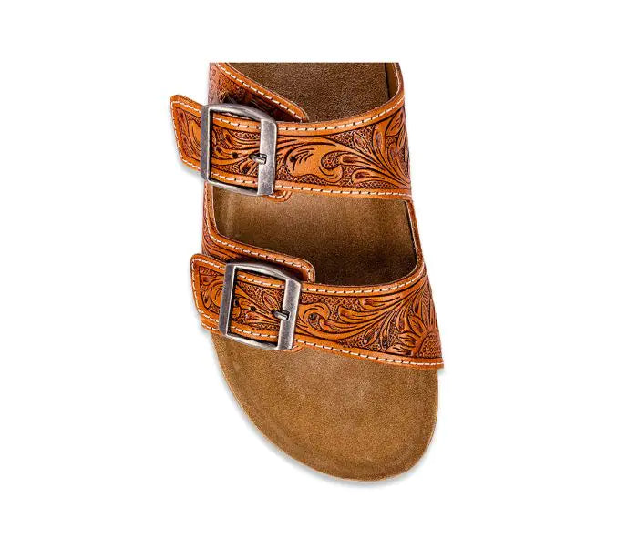 Myra Molly Megan Hand-tooled Sandals