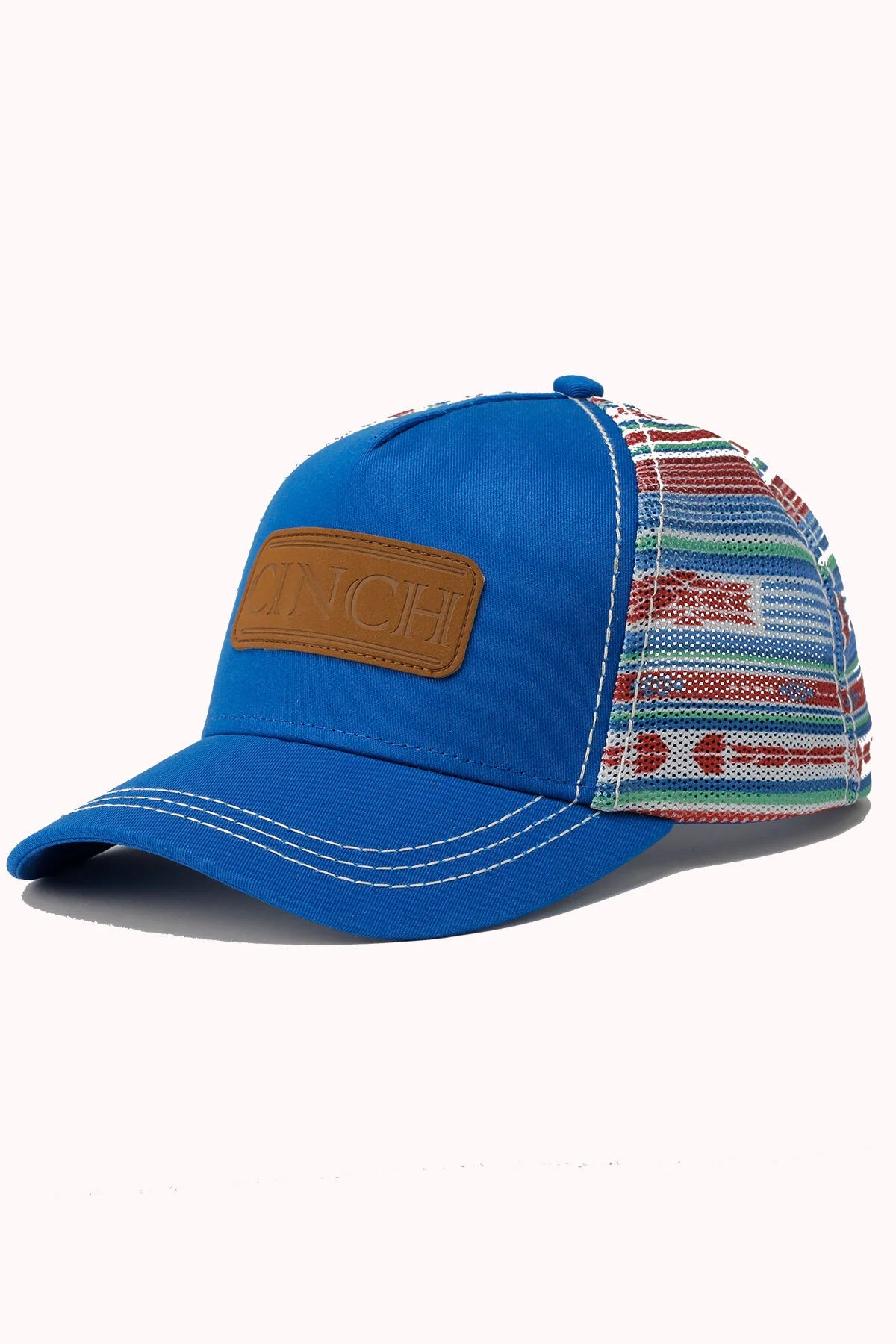 Women's Cinch Light Blue & Aztec Print Trucker Cap