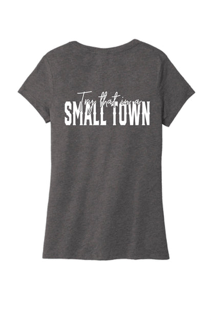 Longhorn SMALL TOWN V-Neck T-Shirt