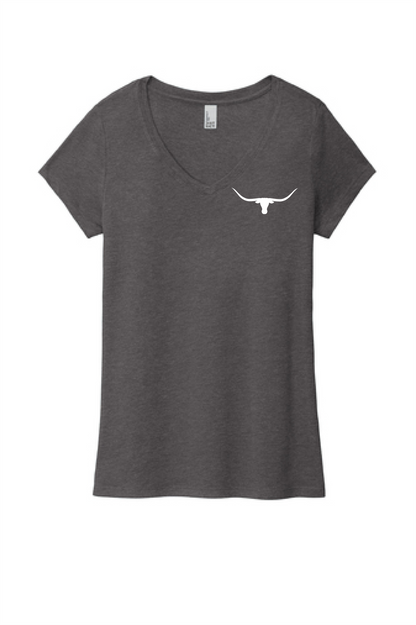 Longhorn SMALL TOWN V-Neck T-Shirt