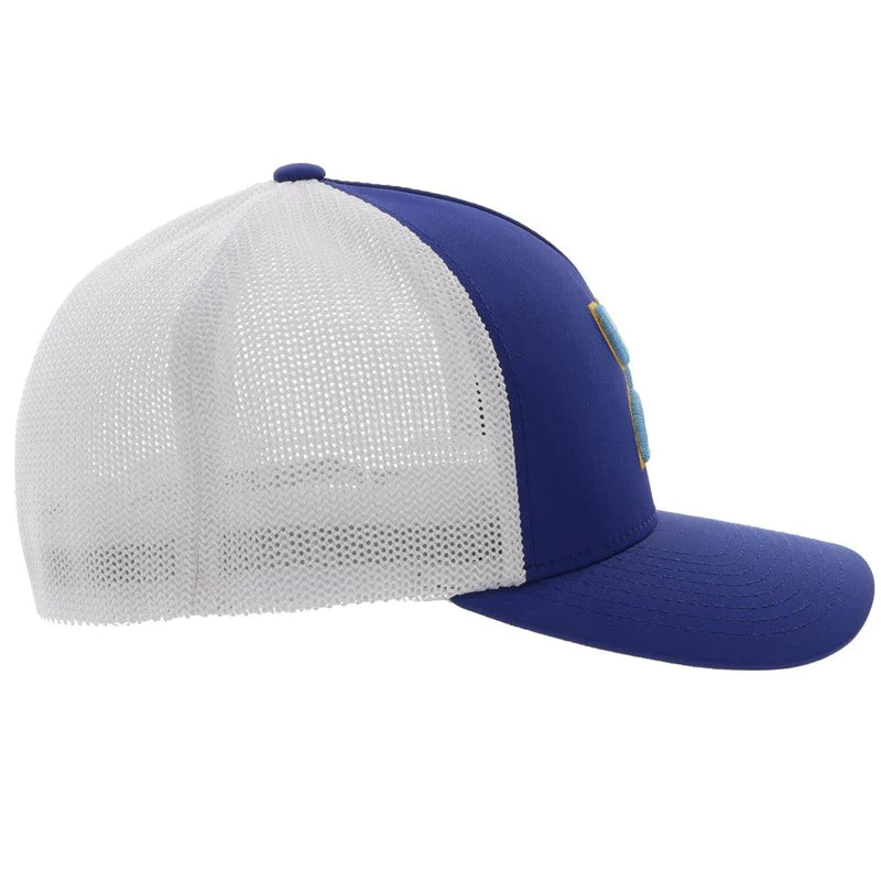 Hooey Coach Blue/White Flexfit Cap