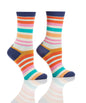 Women's Crew Sock, Stripes 2