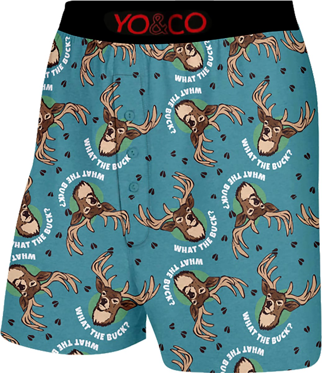 Men's Yo & Co Boxer Briefs, What The Buck