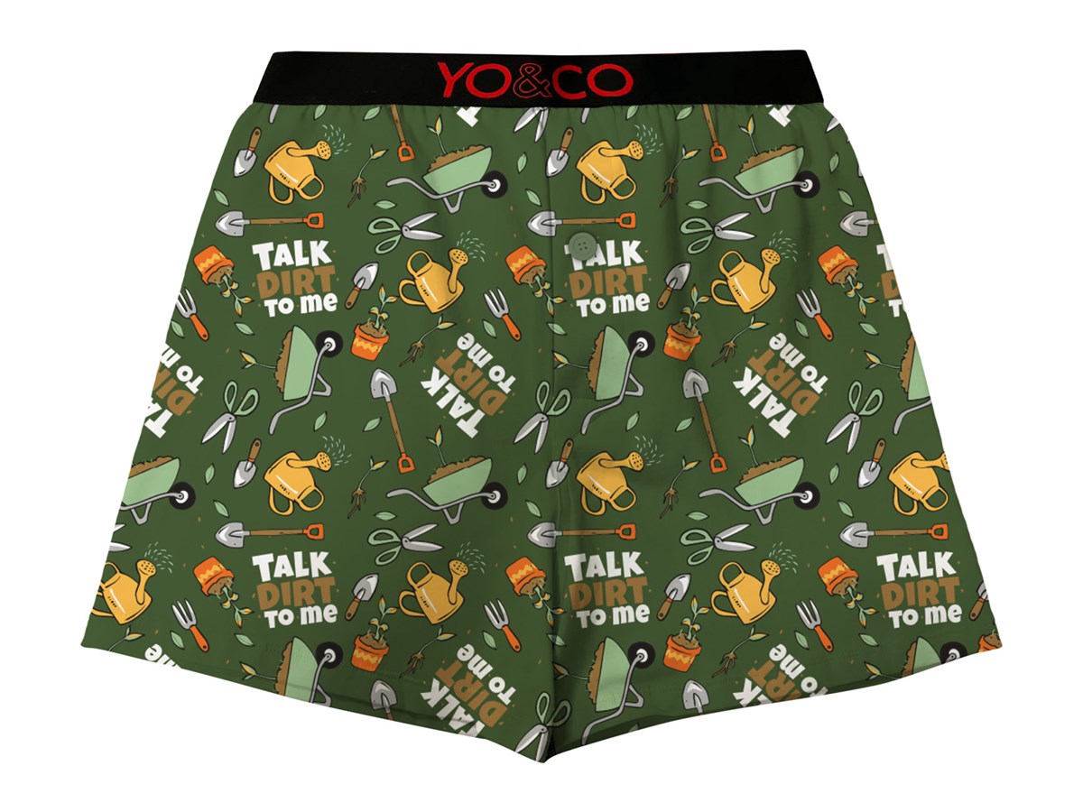 Men's Yo & Co Boxer Briefs, Talk Dirt to Me