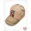 Cowgirl Tuff Cream/Horse Print Cap