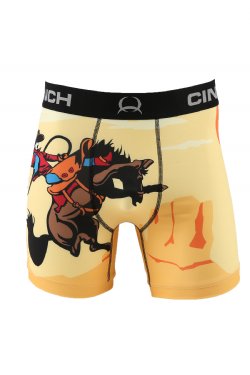 MEN'S Cinch BUCKING BRONC PRINT 6" BOXER BRIEF