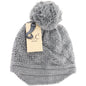 C.C. Baby Brim Beanie Hat with Pom