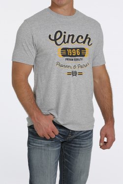 MEN'S Cinch PIONEERS AND PATRIOTS TEE - HEATHERED GRAY