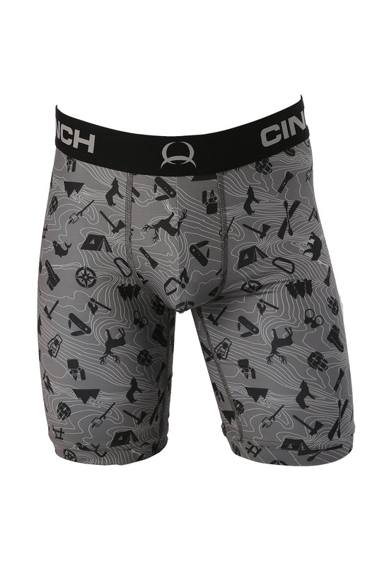 Men's Cinch Camp Print 9" Boxer Brief