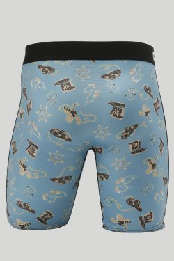 MEN'S 9" CINCH SHERIFF BOXER BRIEFS - TURQUOISE