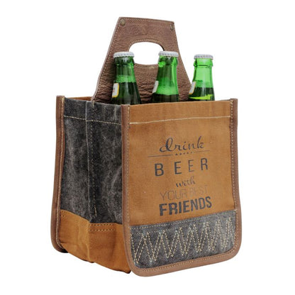 Canvas 6 Pack Beer Caddy